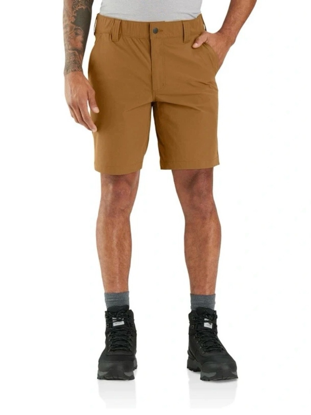 Carhartt Relaxed Fit Shorts Brown Lightweight BS5803-M Work Pockets Men 42